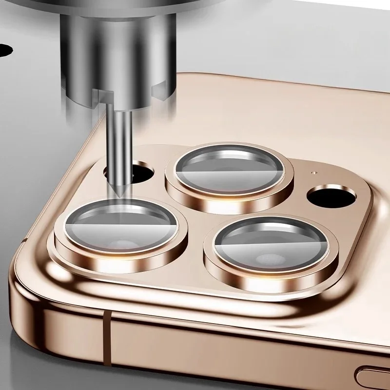 Protector de cámara de Metal para IPhone 16 Pro Max, carcasa de aleación, cristal Protector de lente para IPhone 16Pro, tapa de lente trasera - imagen 4