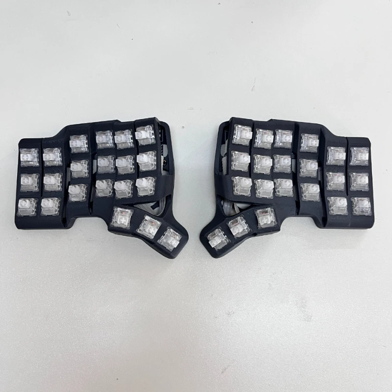 TBK Mini teclado mecánico personalizado 3 × 6 interruptor de soldadura con cable impresión FDM teclado ergonómico para juegos de oficina teclado dividido QMK/VIA - imagen 3