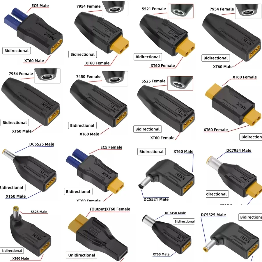 Adaptador XT60 a EC5 con enchufe DC Tipo C - imagen 5
