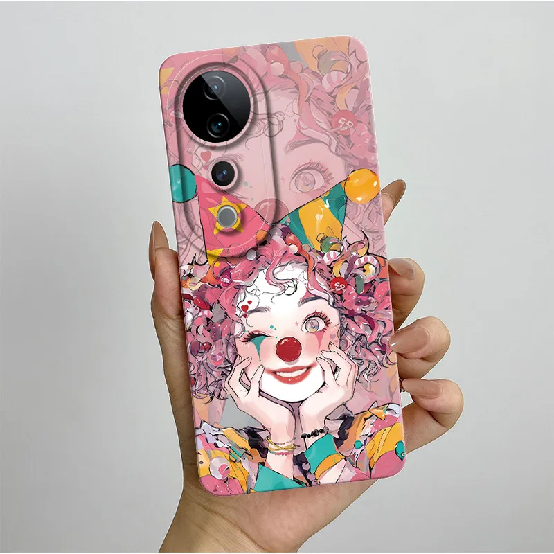 Para Vivo V40 Pro 5G funda de teléfono moda estilo estético suave silicona líquida a prueba de golpes Fundas protectoras traseras antideslizantes - imagen 5