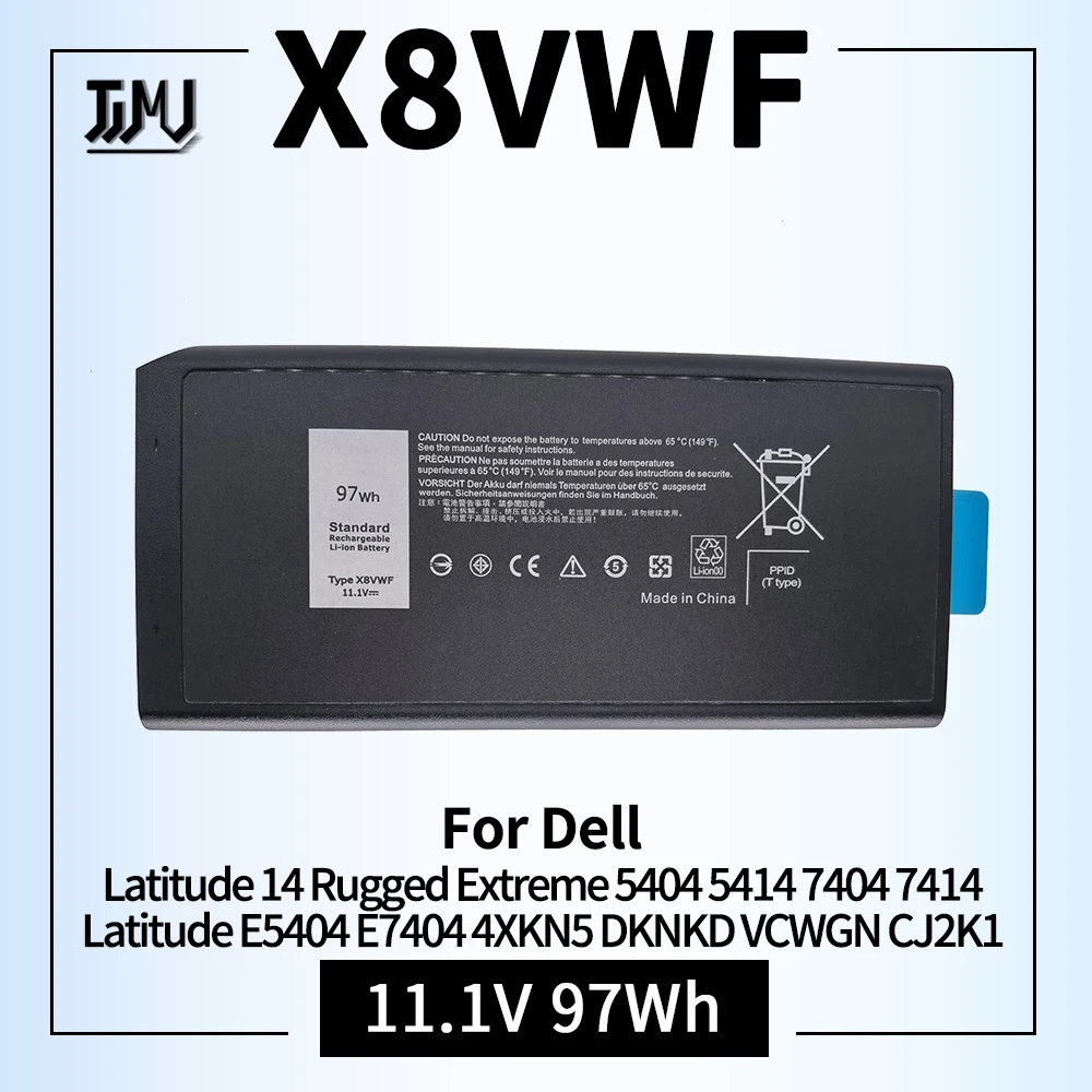 X8VWF batería del ordenador portátil para Dell Latitude 14 Rugged Extreme 5404 5414 7404 7414 Latitude E5404 E7404 4XKN5 DKNKD VCWGN CJ2K1 5XT3V