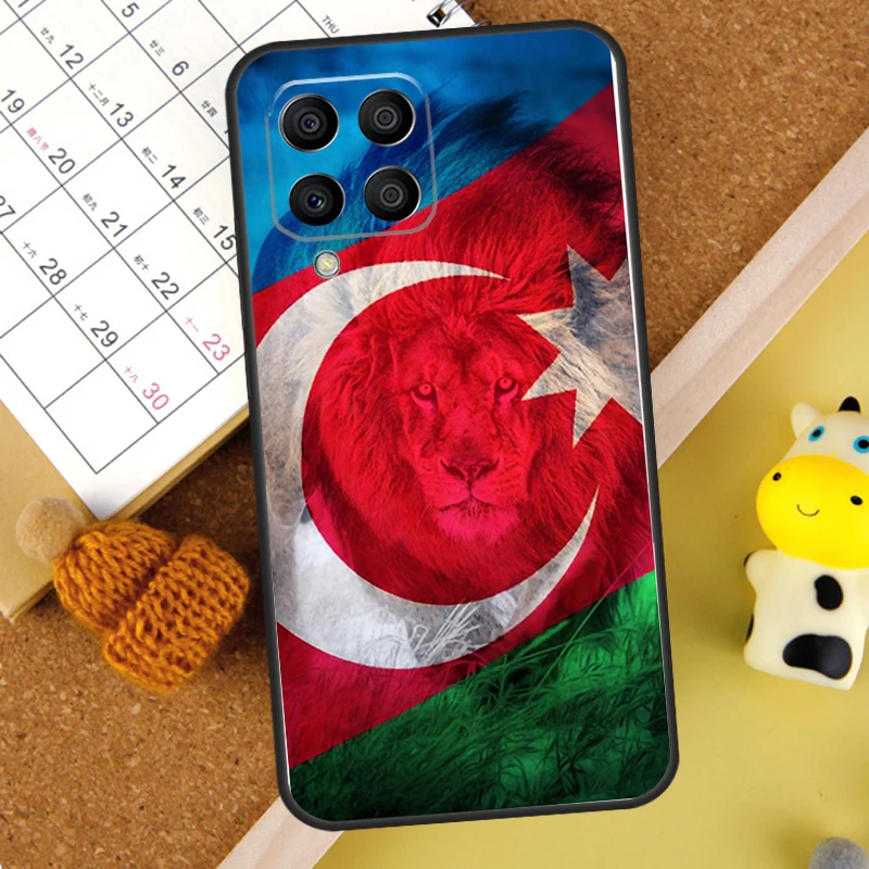 Funda con bandera de Azerbaiyán para Samsung Galaxy M14 M34 M54 M52 M32 M12 M21 M15 M55 M56 M36 M16 M06 M13 M33 M53 M31 - imagen 4