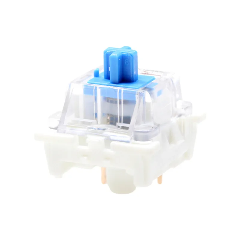 Outemu-interruptor de teclado mecánico, interruptores silenciosos táctiles lineales Clicky de 3 pines, RGB LED SMD para juegos, Compatible con interruptor MX - imagen 4