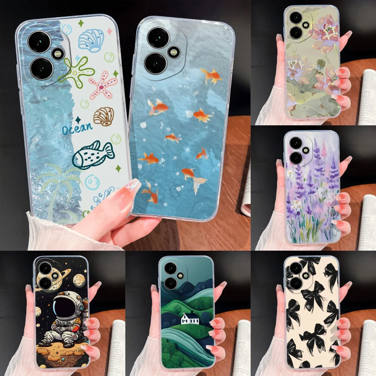 Funda para Xiaomi Redmi 15C 4G 5G, Funda creativa de pez dorado para Redmi 15 C, Funda trasera ligera de silicona suave transparente para teléfono