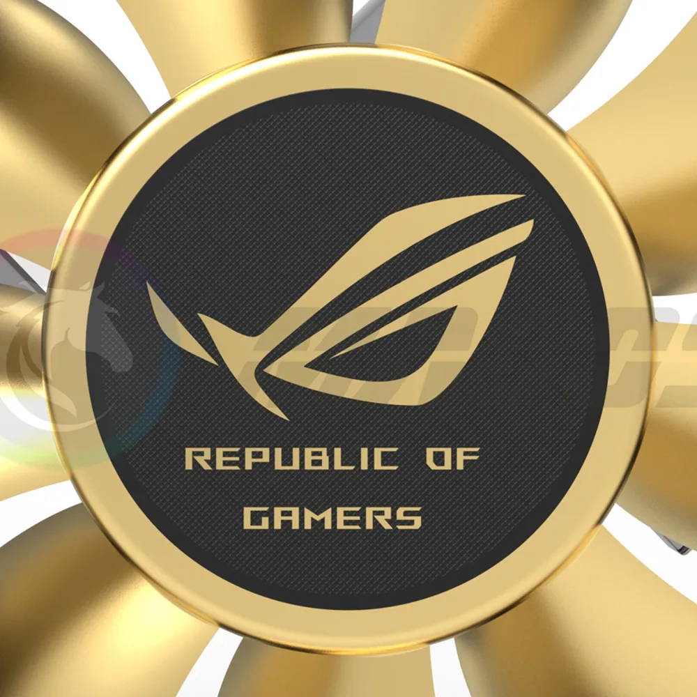 MOD PC Case Fan 12CM Metal Sticker ROG MSI AORUS Logos Gamer Gold-Plated Fan  Decorative Sticker Label 3 Pcs/Lot