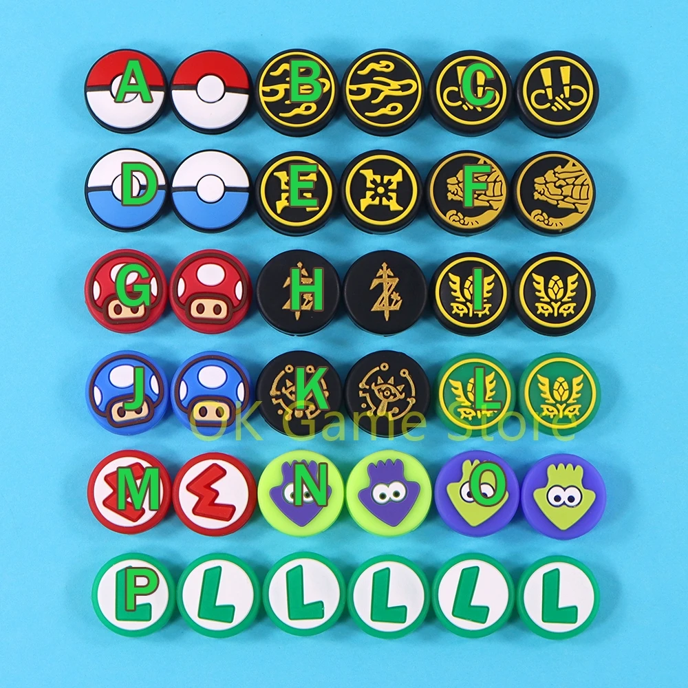 4 Uds para Nintendo switch joycon Thumb Stick Grip Cap Monster Hunter thumb grip cap Joystick cubierta para switch lite joystick cap - imagen 3