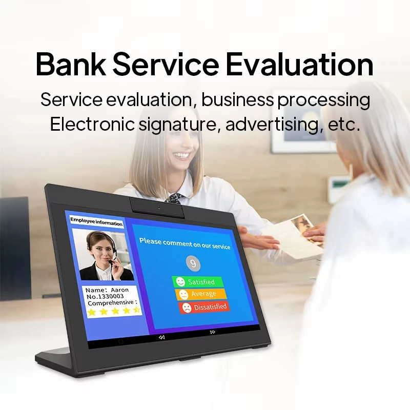 WL1412T Android Tablert L forma 14 pulgadas 10 puntos pantalla táctil POE RJ45 NFC escritorio Android Tablet Pc para comentarios del cliente - imagen 2
