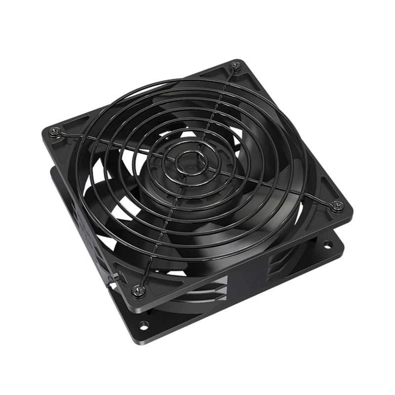 Teucer-ventilador para caja de ordenador, dispositivo de 12cm, 12038 RPM, 12V, 4 pines, para estación de trabajo, gabinete, disipador térmico, radiador - imagen 5