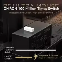 Ratón inalámbrico para juegos ATTACK SHARK R5 Ultra 39g de fibra de carbono 8K, PAW3950MAX, tasa de orolling inalámbrica de 8000Hz, DPI hasta 42000 - imagen 3