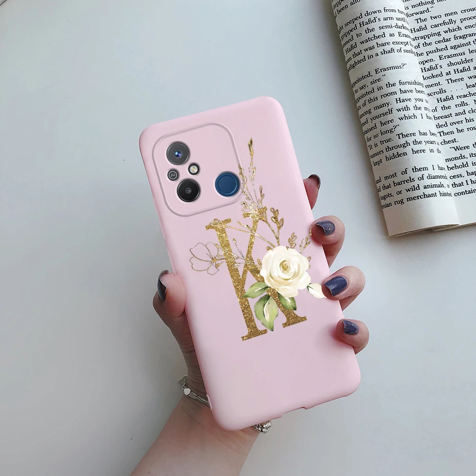 Para Xiaomi Redmi 12C funda de goma de silicona suave TPU letras lindas funda trasera de teléfono para Redmi 12C funda para Redmi12C 12 C - imagen 5