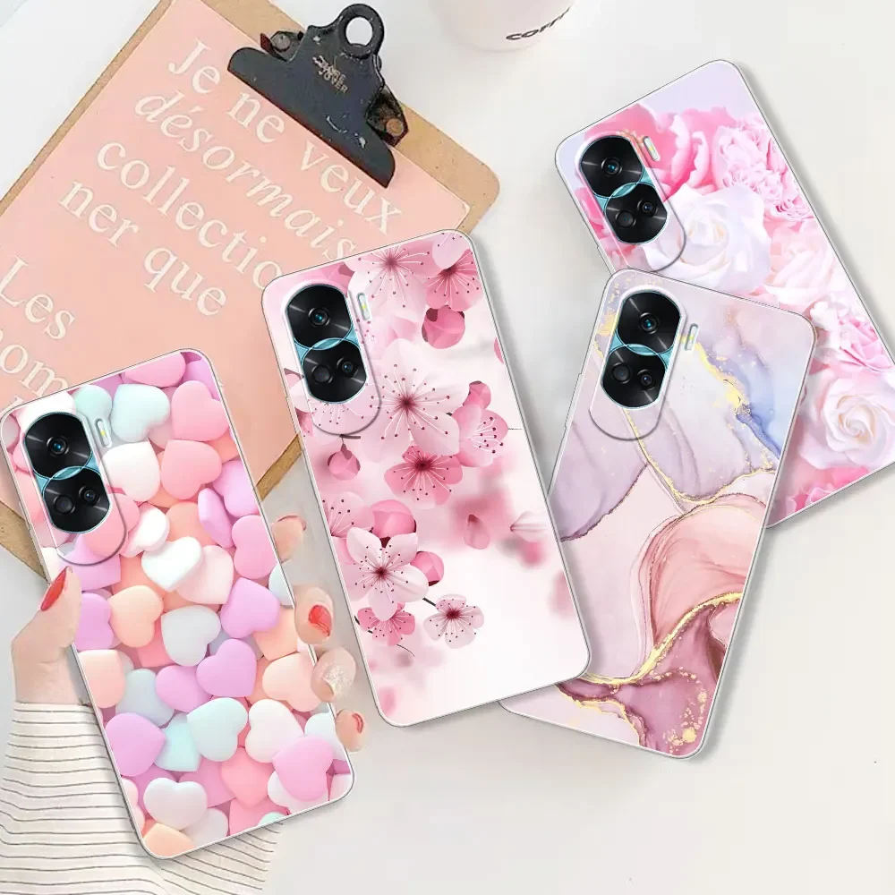 Para Honor 90 Lite funda para Honor 90 Pro claro proteger parachoques Coque suave silicona TPU funda de teléfono para Honor 100 Pro Fundas - imagen 2