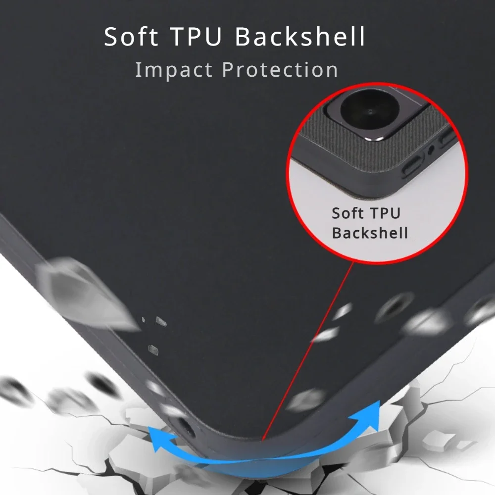 Funda inteligente para tableta Chuwi Hi10 XPro 2023, Funda de cuero Pu tipo Folio plegable de 10,1 pulgadas con carcasa protectora para despertador y apagado automático - imagen 5