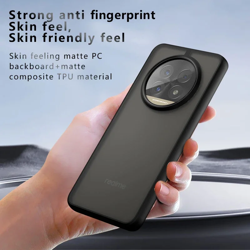 Para Realme 13 Pro Plus Funda de lujo mate armadura transparente Funda para Realme 13 Pro + 13Pro acrílico a prueba de golpes Funda - imagen 4
