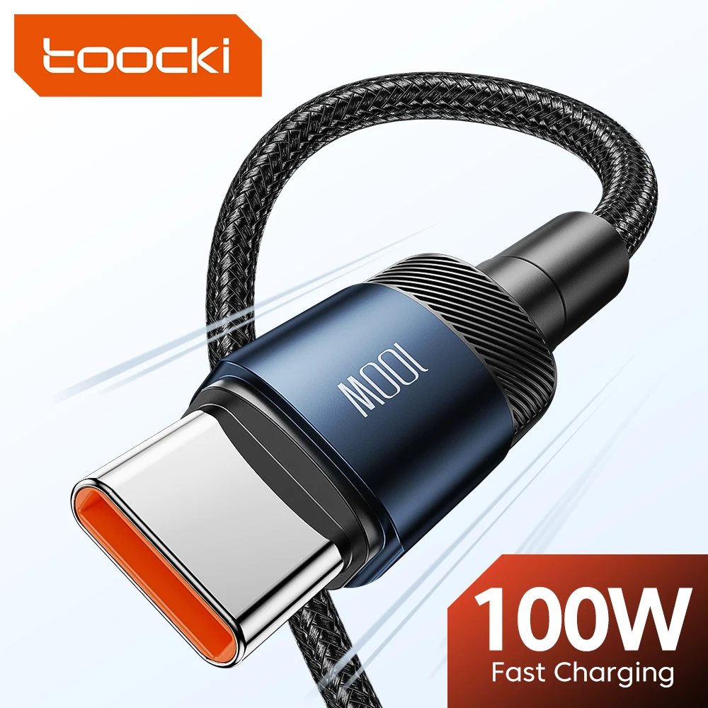 Toocki-Cable USB tipo C a tipo C, carga rápida PD 100, 60W/3,0 W, para Huawei, Xiaomi, Samsung y ordenador portátil - imagen 2