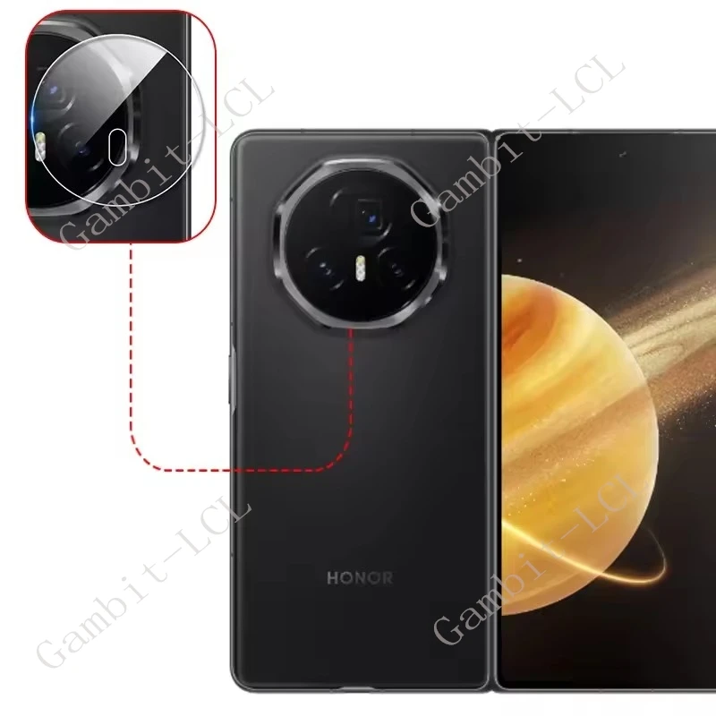 Lente de cámara 3D 9H HD para Honor Magic V3, vidrio templado en HonorMagicV3 MagicV3, película protectora de pantalla trasera - imagen 3