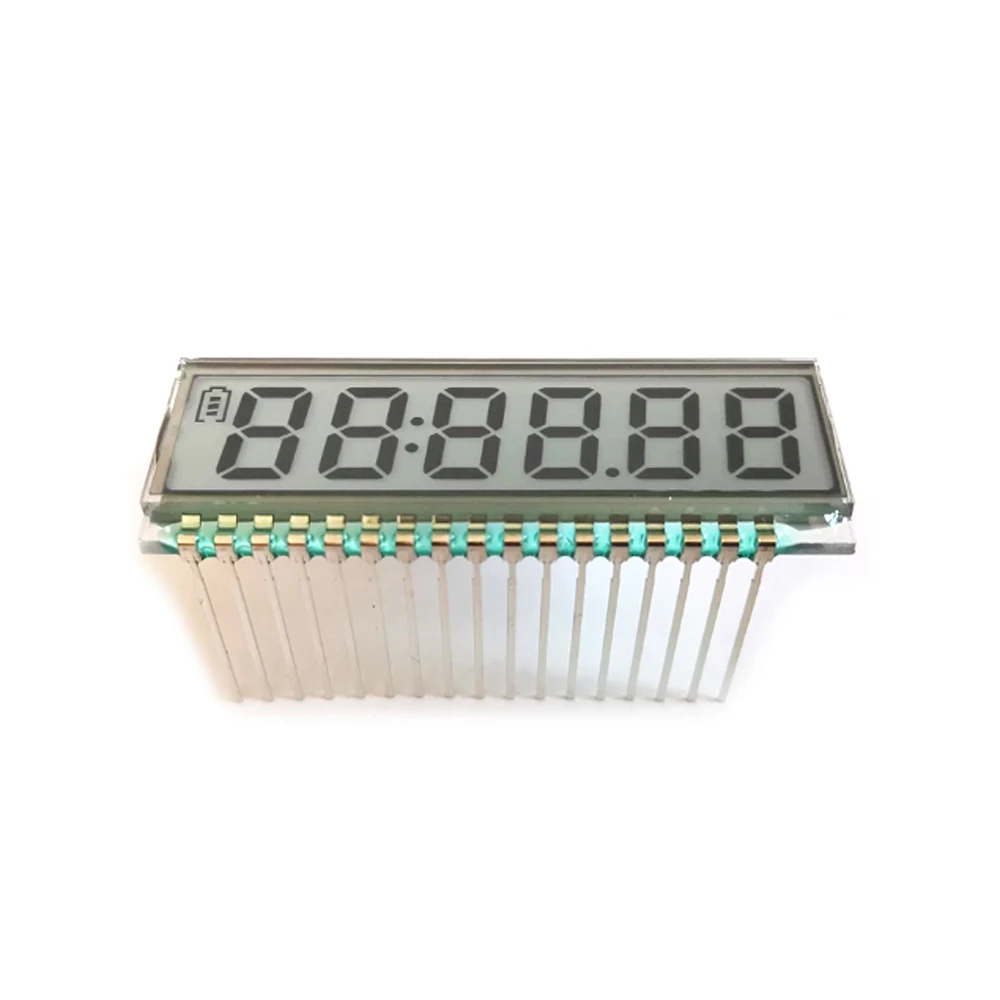 Panel LCD de segmento positivo de 6 dígitos TN de 17 pines sin retroiluminación 3V - imagen 2