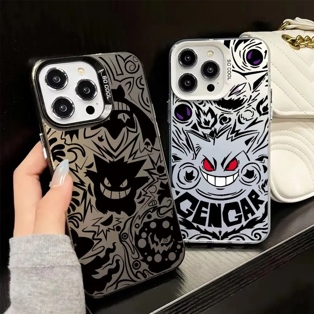 Funda de teléfono de lujo Pokemon Gengar para Huawei Honor 400 200 Pro 90 Lite X6B X7B X9B X8A Magic 7 Lite funda IMD con estampado láser púrpura - imagen 5