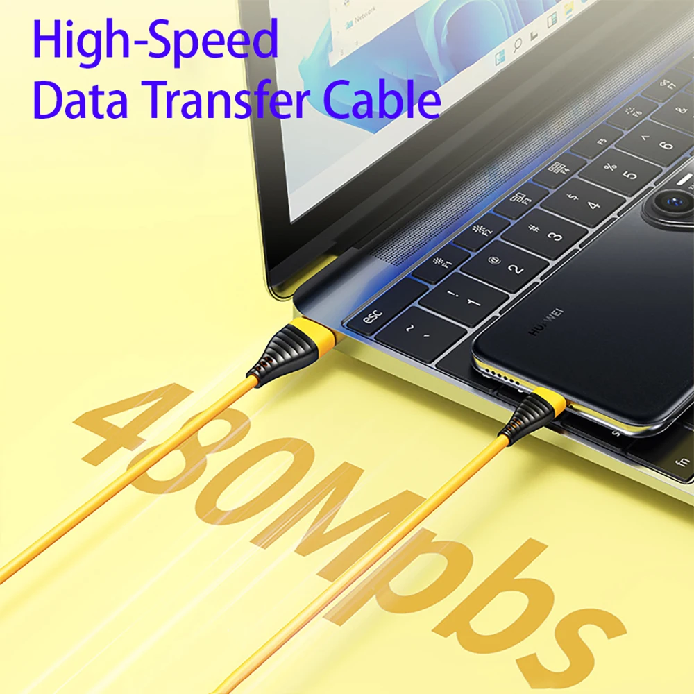 Cable de datos de carga rápida USB tipo C, 120W, 6A, goma líquida suave, cargador de teléfono Android, Cable de transferencia de datos USB A a tipo C - imagen 4
