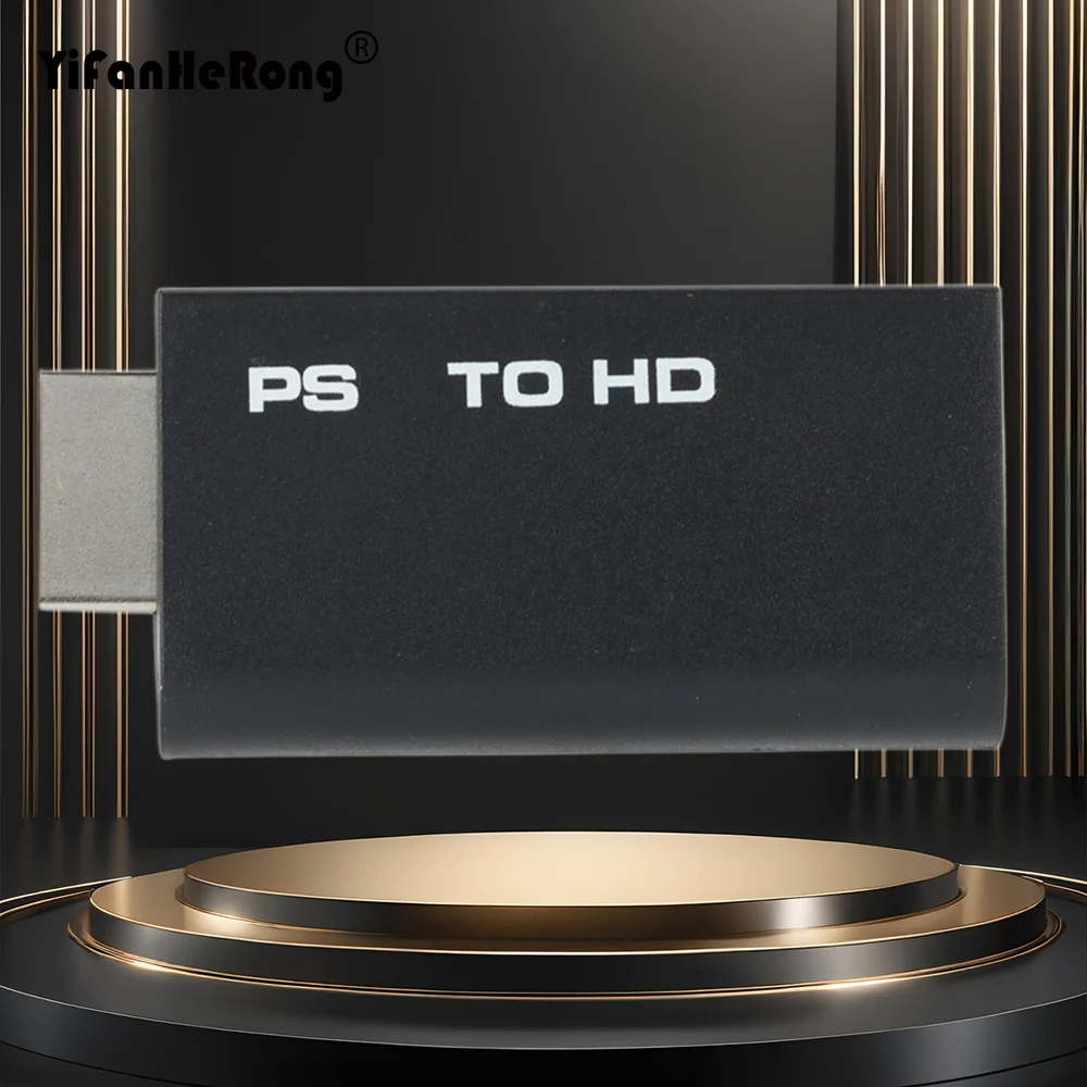 Convertidor de Audio y vídeo para PS2 a HDMI, adaptador compatible 480i/480p/576i para modos de visualización de PS2, todo con salida de Audio de 3,5mm