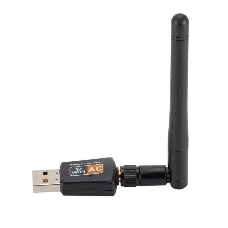 Grwibeou-Adaptador WIFI USB de doble banda, 600Mbps, 2,4 GHz, 5GHz, WiFi con antena, Mini ordenador, receptor de tarjeta de red para PC y portátil - imagen 5