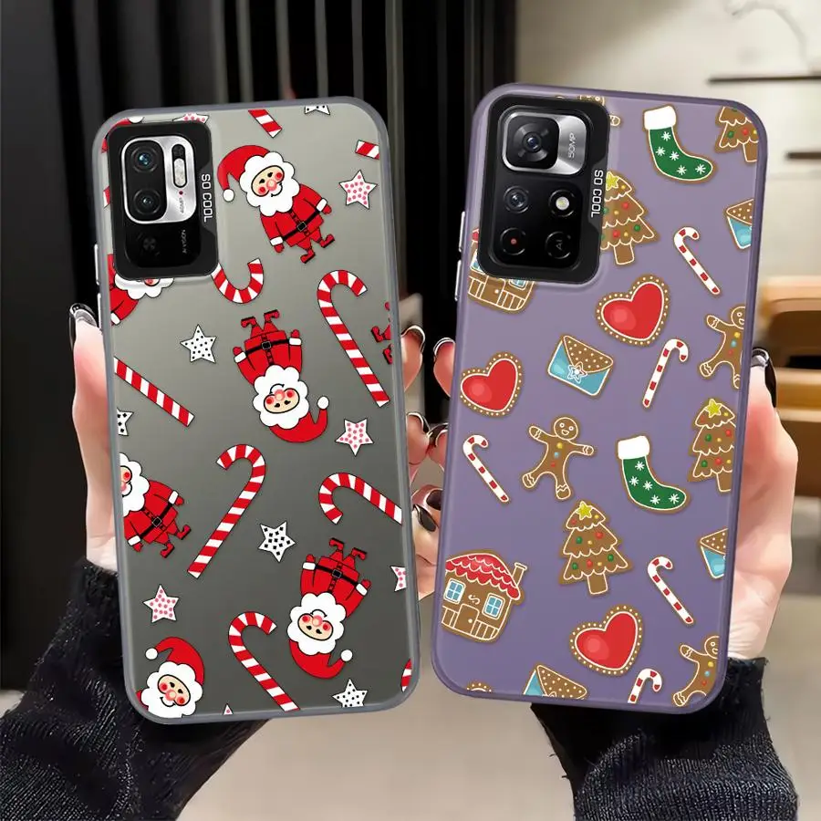 Funda Feliz Navidad para Xiaomi Mi 12T Pro 13T 11 Lite, funda trasera para teléfono