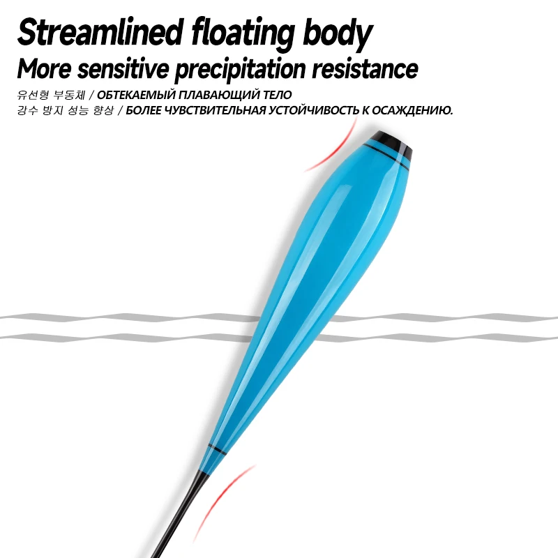 6 uds Nano flotador de pie cuerpo + 6 uds tubos + 1 ganchos de bolsa + 1 flotador cuerpo de boya luminosa sin cola No batería CR425 aparejos de pesca - imagen 4