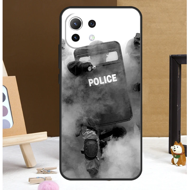 Funda con símbolo de policía para Xiaomi 14 15 Ultra 13T 14T 15T 17 Pro Max POCO F8 Ultra F5 F6 F7 X5 X6 X7 Pro - imagen 5