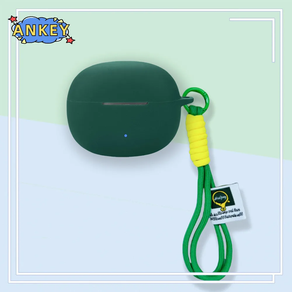 Funda para Edifier Comfo Q, funda protectora de silicona suave, portátil, resistente a los arañazos, carcasa con mosquetón y cordón