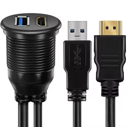 Cable USB 3.0 4K Impermeable empotrable HDTV para coche y barco
