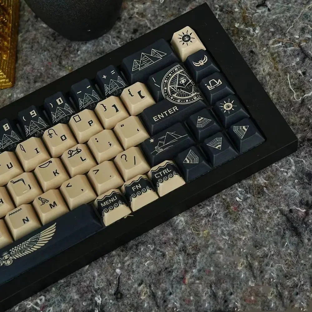 Juego completo de teclas de 140 teclas, sublimación térmica PBT de altura de cereza para teclado mecánico 61 68 75 87 96 98 100 104 108 - imagen 3