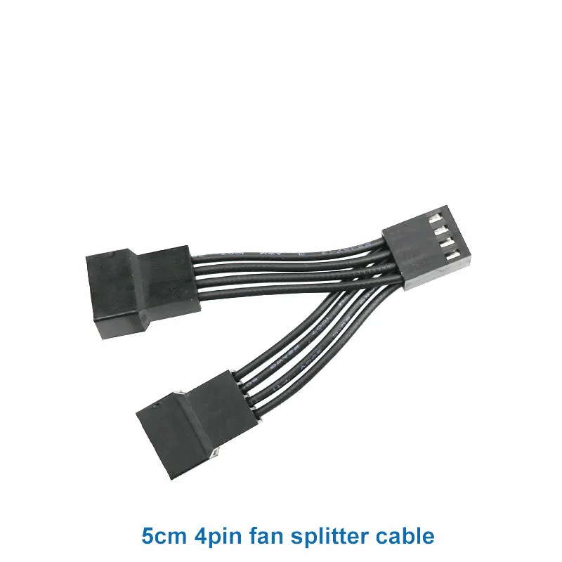 Placa base supercorta disponible, 5CM, 10CM, 15CM, 4 pines, PWM, Cable de alimentación divisor 1007, 22AWG, ventilador Y Cable adaptador macho a hembra - imagen 2
