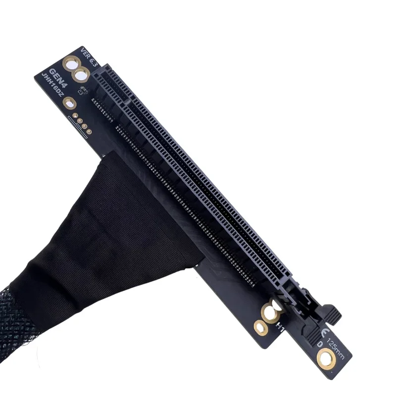 Cable de extensión de tarjeta gráfica Premium PCI-E 4,0 X16, malla trenzada, Cable elevador blindado de múltiples GPUs para servidor AI, tarjeta de Video GPU - imagen 3