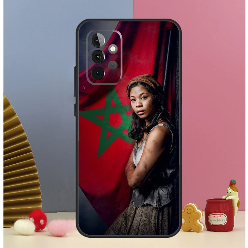 Funda con bandera de Marruecos para Samsung Galaxy A52 A72 A13 A33 A53 A14 A24 A34 A54 A15 A25 A51 A71 A12 A32 - imagen 3
