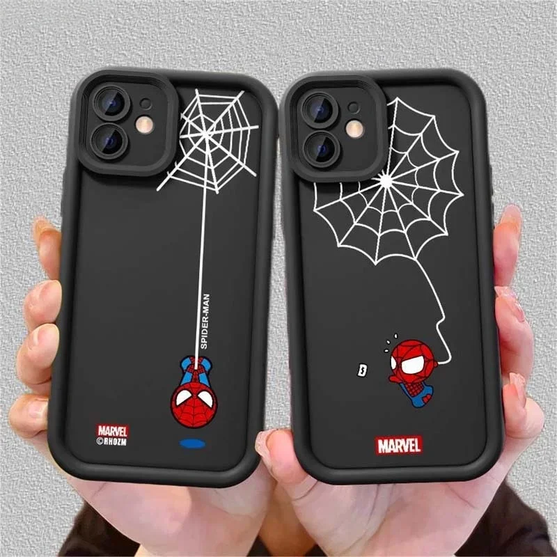 Funda de silicona Marvel Cool Spider-Man Eyes para Xiaomi Redmi 15C 15 14C 13C 12C 10C A5 Redmi Note 14 13 12 Pro Plus 11 12S 11S - imagen 2
