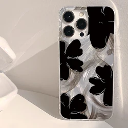 Funda Samsung Galaxy flores negra antichoque para móviles