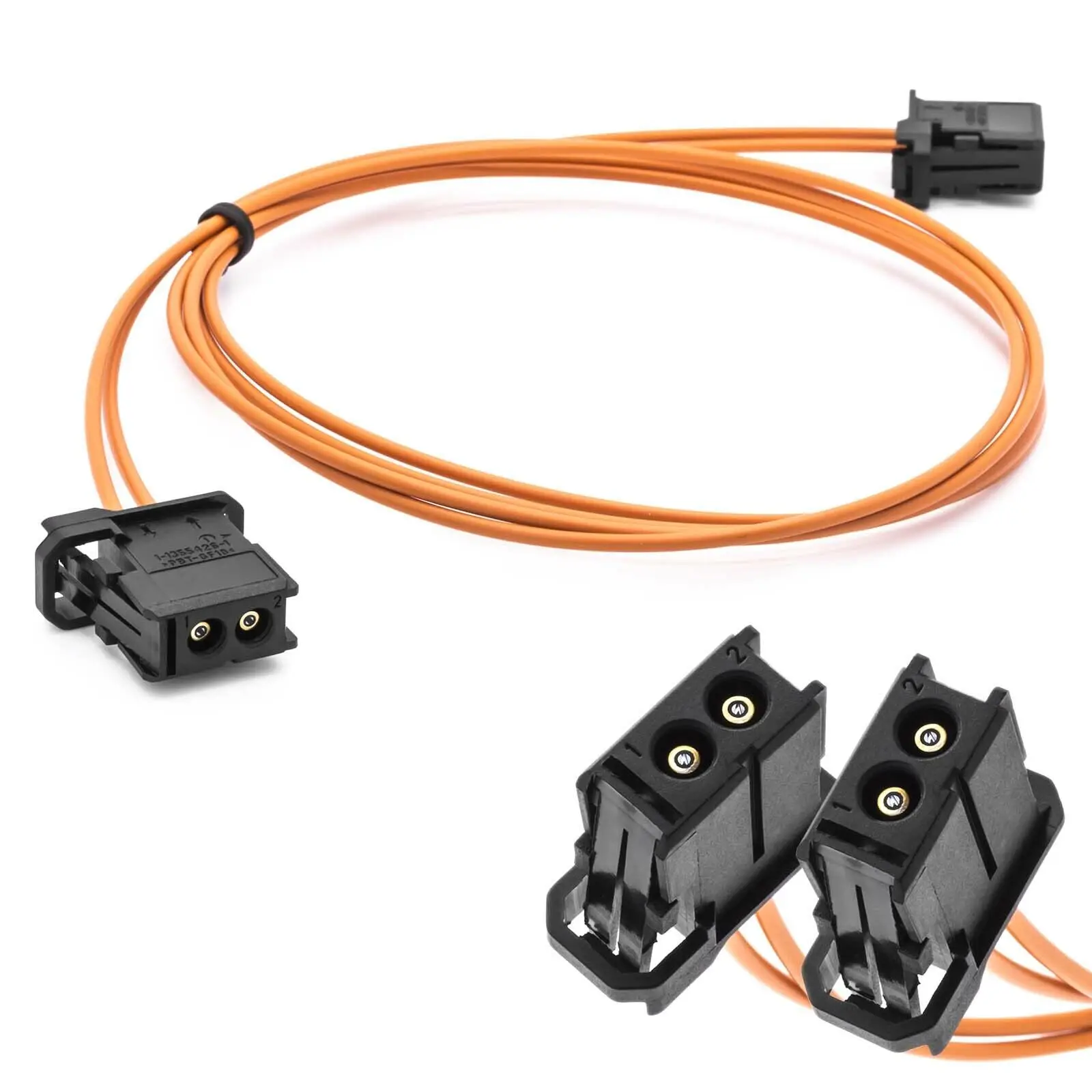Conectores de Cable de fibra óptica para la mayoría de los automóviles, juego de cables macho a macho, extensión de 1M para BMW, Audi, Mercedes, accesorios para automóviles