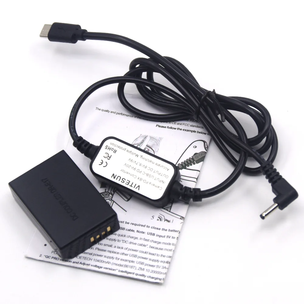 LP e17 Dummy Battery DR - e17 DC coupler + USB type C DC Cable para Canon EOS m3 M5 M6 EOS - M6 Mark II cameras - imagen 5