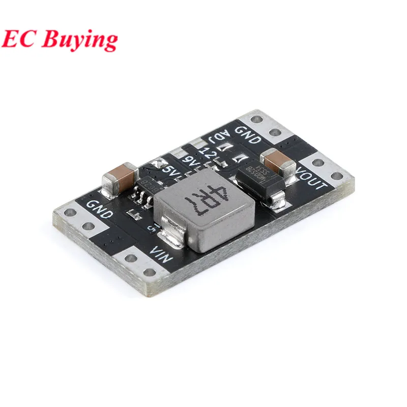5 uds/1 ud XL3608 5V 9V 12V 2A Mini DC-DC elevador módulo de fuente de alimentación conmutada placa de interruptor 2,5 V-11,5 V voltaje de entrada - imagen 3