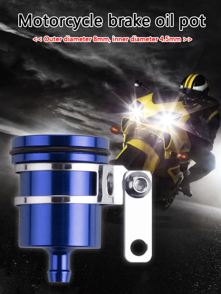 Depósito de líquido de frenos de motocicleta, aleación de aluminio, tanque de embrague delantero trasero, taza de líquido de aceite, depósito de líquido de cilindro de freno de motocicleta - imagen 4