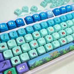 Juego de teclas estilo píxel, 120 teclas PBT, tapa de teclado personalizada Stardew Valley, perfil MOA, teclas para juegos, regalo para teclado mecánico