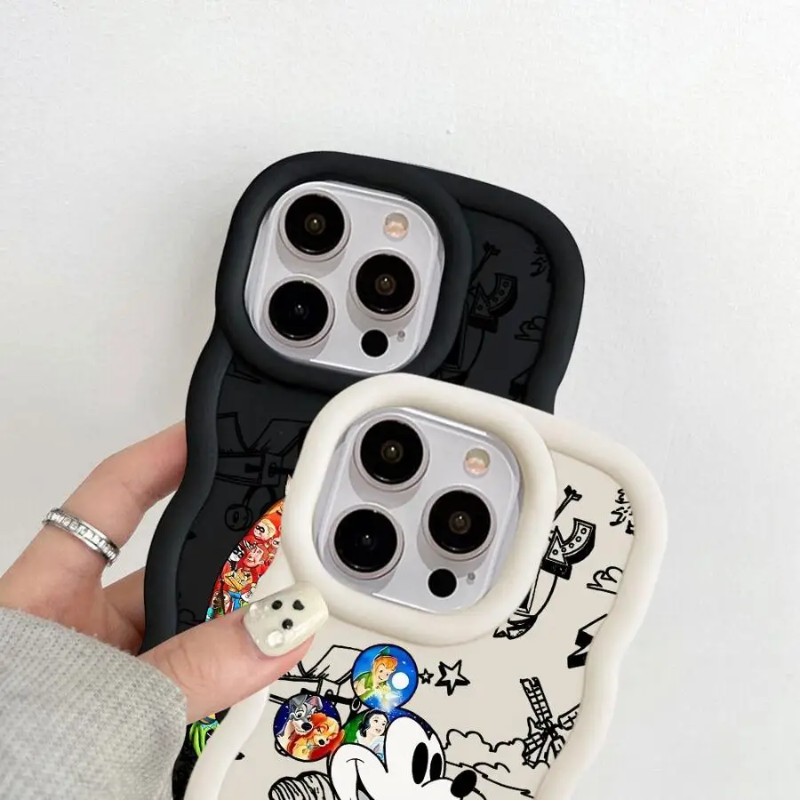 Funda de teléfono suave de Mickey Minnie de Disney para iPhone 14 16 Pro Max 17 Air 11 8 12 13 15 Plus XR - imagen 4