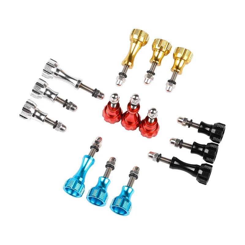 Tornillo de pulgar de tuerca de aluminio, monopié de montaje de trípode para GoPro Hero 12, 11, 10, 9, 8, 7, 6, 5, 4, Sjcam Eken, DJI Go Pro, accesorio de Cámara de Acción