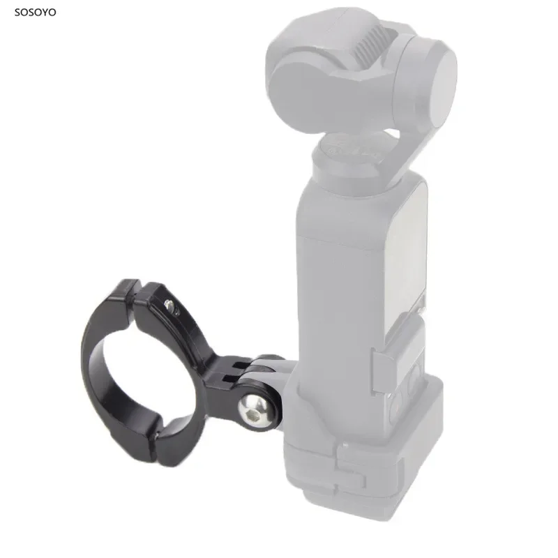 Clip de Metal para bicicleta, abrazadera Universal para manillar, soporte para trípode para Gopro DJI Osmo Pocket OSMO, accesorios para Cámara de Acción
