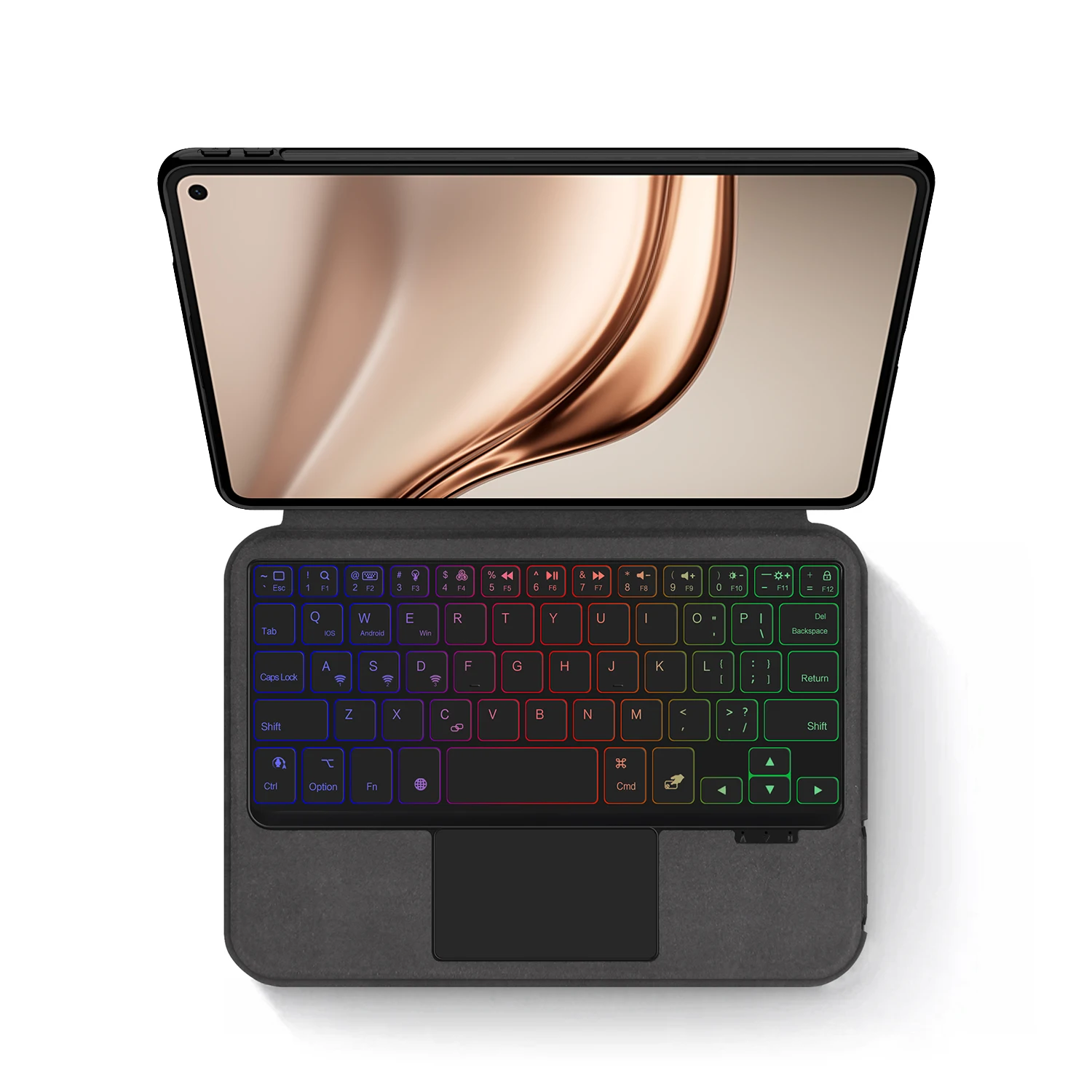 Funda con teclado para HUAWEI MatePad Mini 2025, funda para tableta de MLR-AL00 MLR-AL10 de 8,8 pulgadas, funda para teclado inteligente mágico, retroiluminación con panel táctil - imagen 2