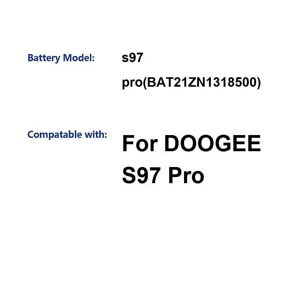 Batería de teléfono móvil de 8500Mah para Doogee S97 Pro BAT21ZN1318500 estable - imagen 3
