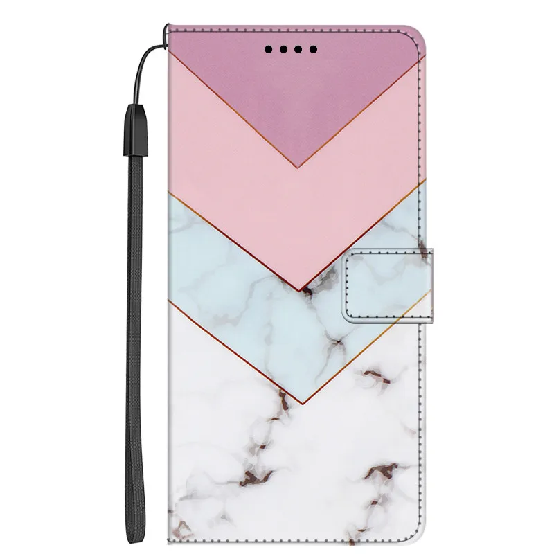 Funda de cuero de mármol para Huawei Nova Y90 Y70 Plus Y60 8i Honor 50 Lite funda con tapa soporte cartera libro funda protectora para NovaY90 - imagen 3