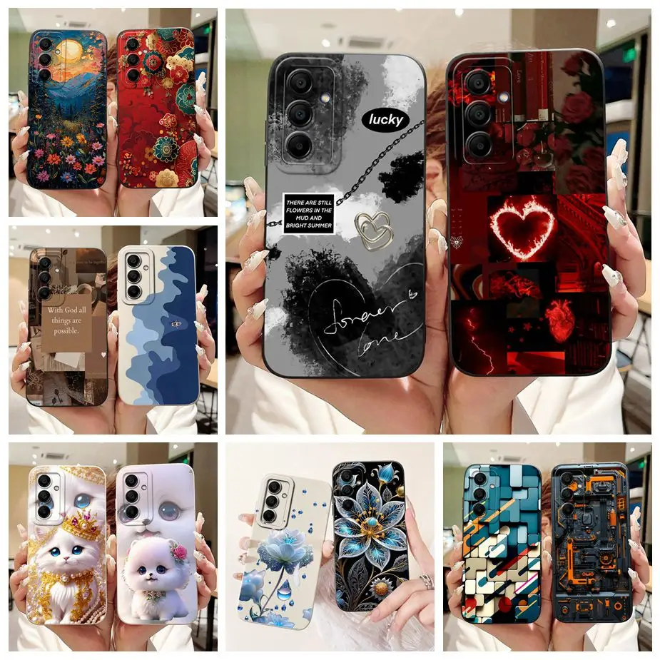 Para Samsung Galaxy A16 A26 A36 A56 5G funda nueva cubierta pintada de caramelo funda de teléfono suave de TPU para Samsung A16 A 26 36 Galaxy A56 Fundas