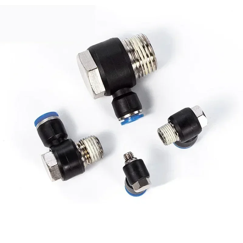 10 Uds 1/8 1/2 3/8 1/4 BSPT PH acoplador de disparo rápido accesorios de montaje neumático para conector de tubo de manguera de aire de 4mm 6mm 8mm 10mm 12mm - imagen 2