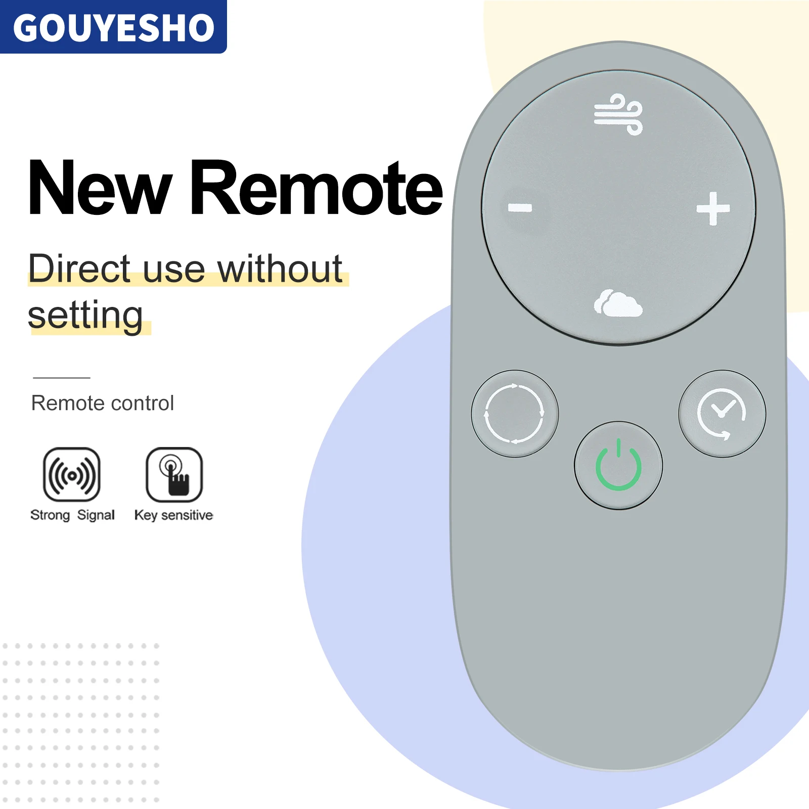 Nuevo reemplazo de Control remoto para IKOHS CREATE Cool Silence DC Tower Fan