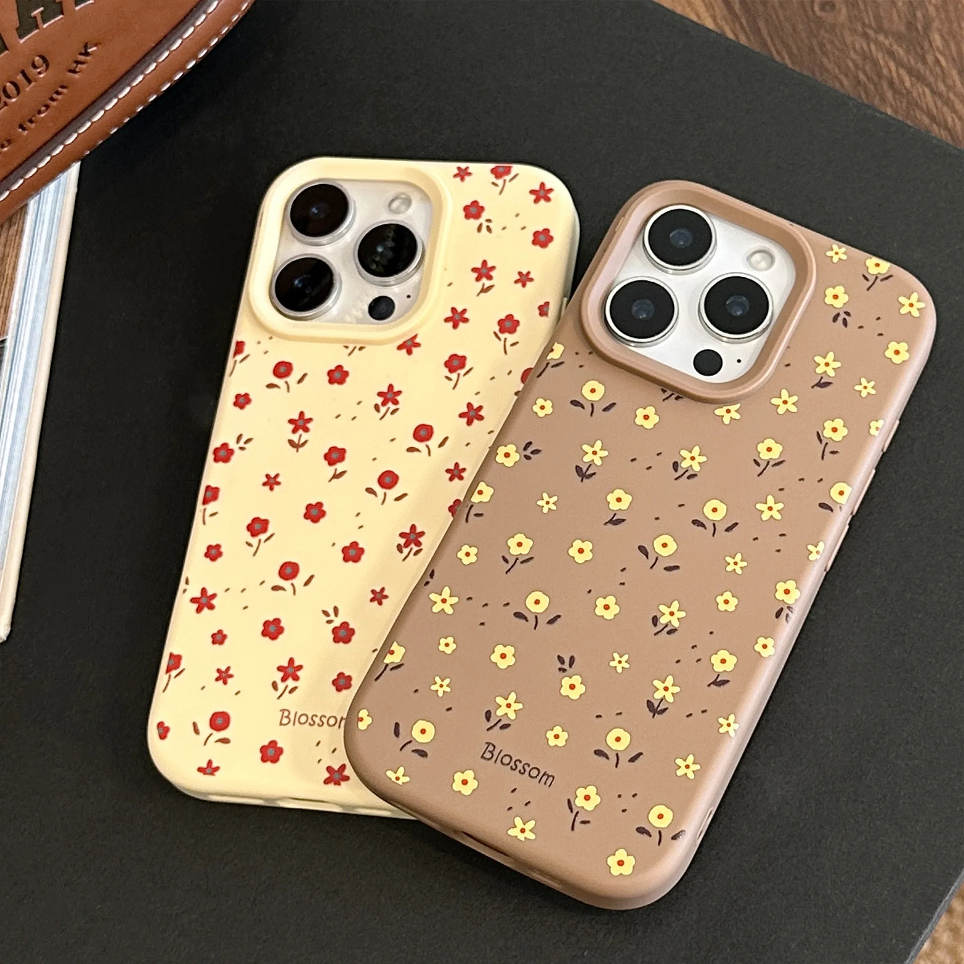 Bonita funda de teléfono Floral para iPhone 17 16 15 14 13 12 Pro Max 11 funda de teléfono suave a prueba de golpes para niñas con estampado de flores - imagen 2